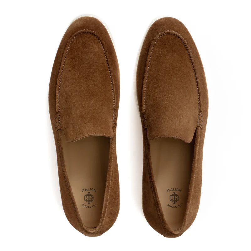 Premium Suede Leather Blue Loafer For Men