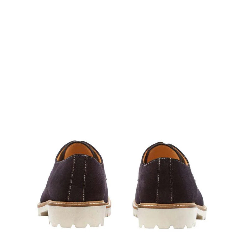 Classic Suede Leather Formal Derby Shoe Blue