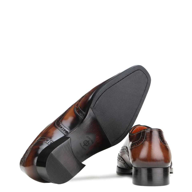 Patina Classic Stylish Leather Brown Oxford Shoe