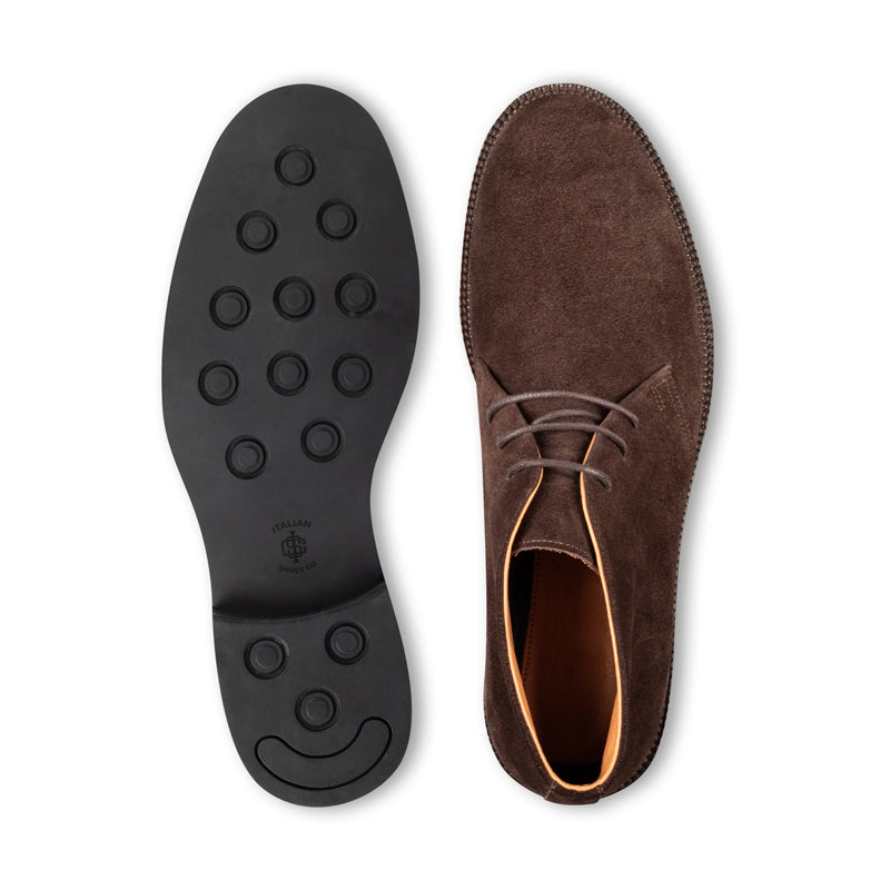 Classic Suede Leather Chukkas Brown Boot For Men