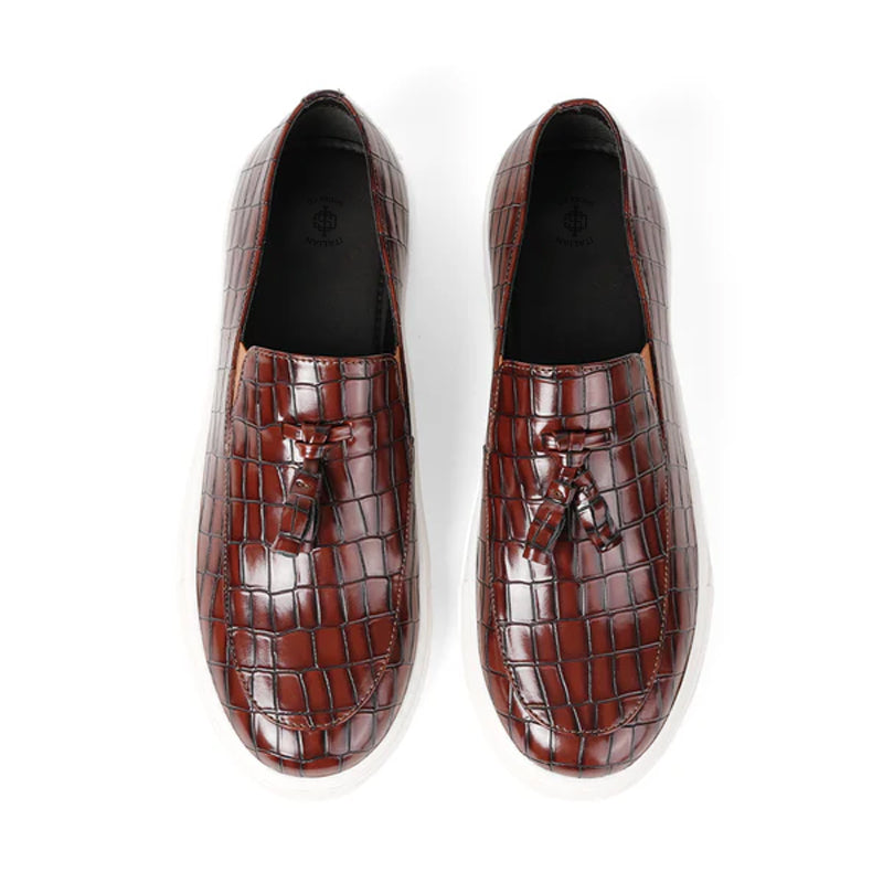 Chic Croc Slip-On Leather  Sneaker