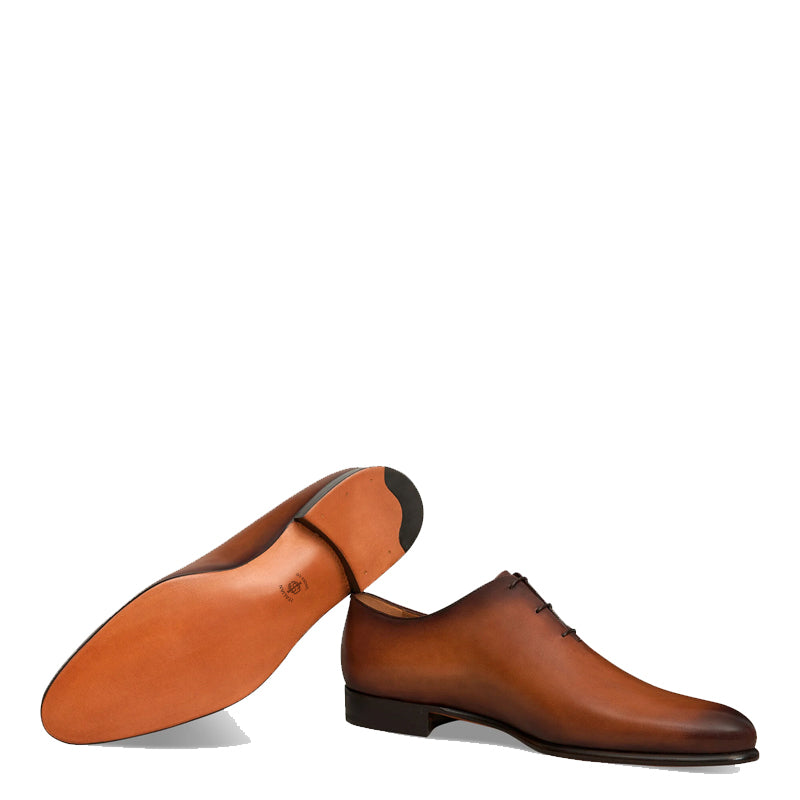 Men Handmade Solid Leather Oxford Black Shoe