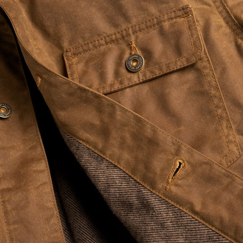 Campo In Tela Cerata Jacket Dark Olive