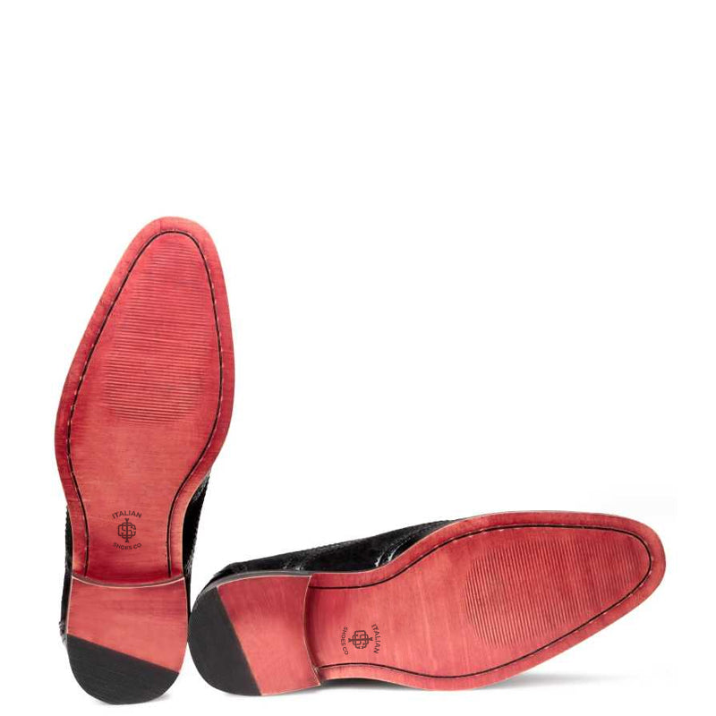 Wingtip Leather Oxford Black Shoe For Men