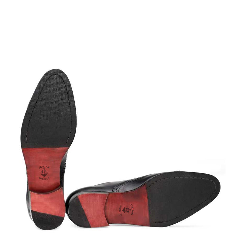 Polished Shiny Leather Black CapToe Oxford Shoe