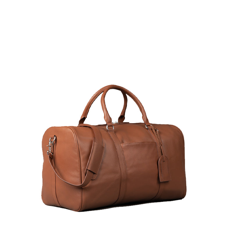 Darrio Brown Leather Duffle Bag