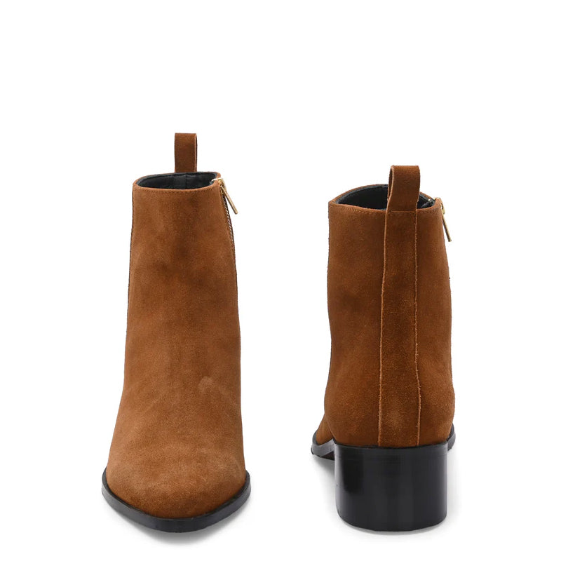 Luxury Suede Leather Fashion High Side-Zipper Boots