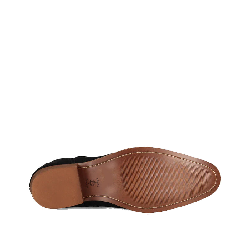 Luxury Design Stylish Suede Leather Side-Zipper Boot Black