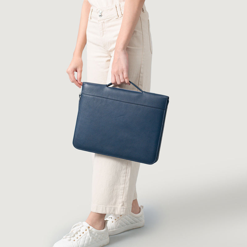 The Eclectic Leather Brown Folio Organizer