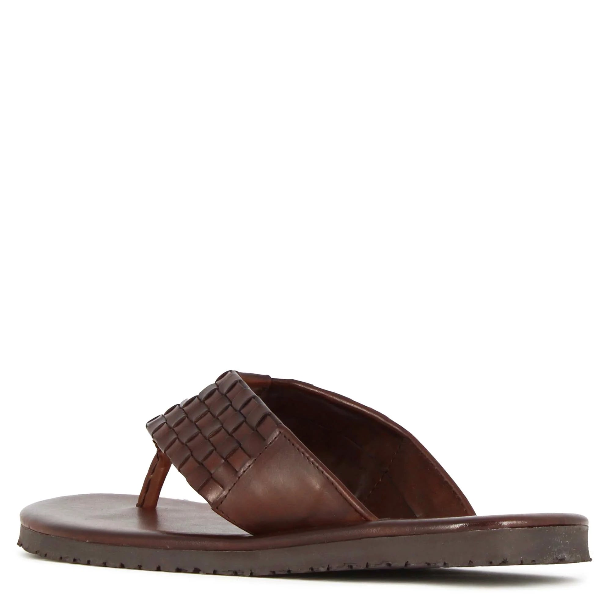 Handmade brown braided leather Slip on