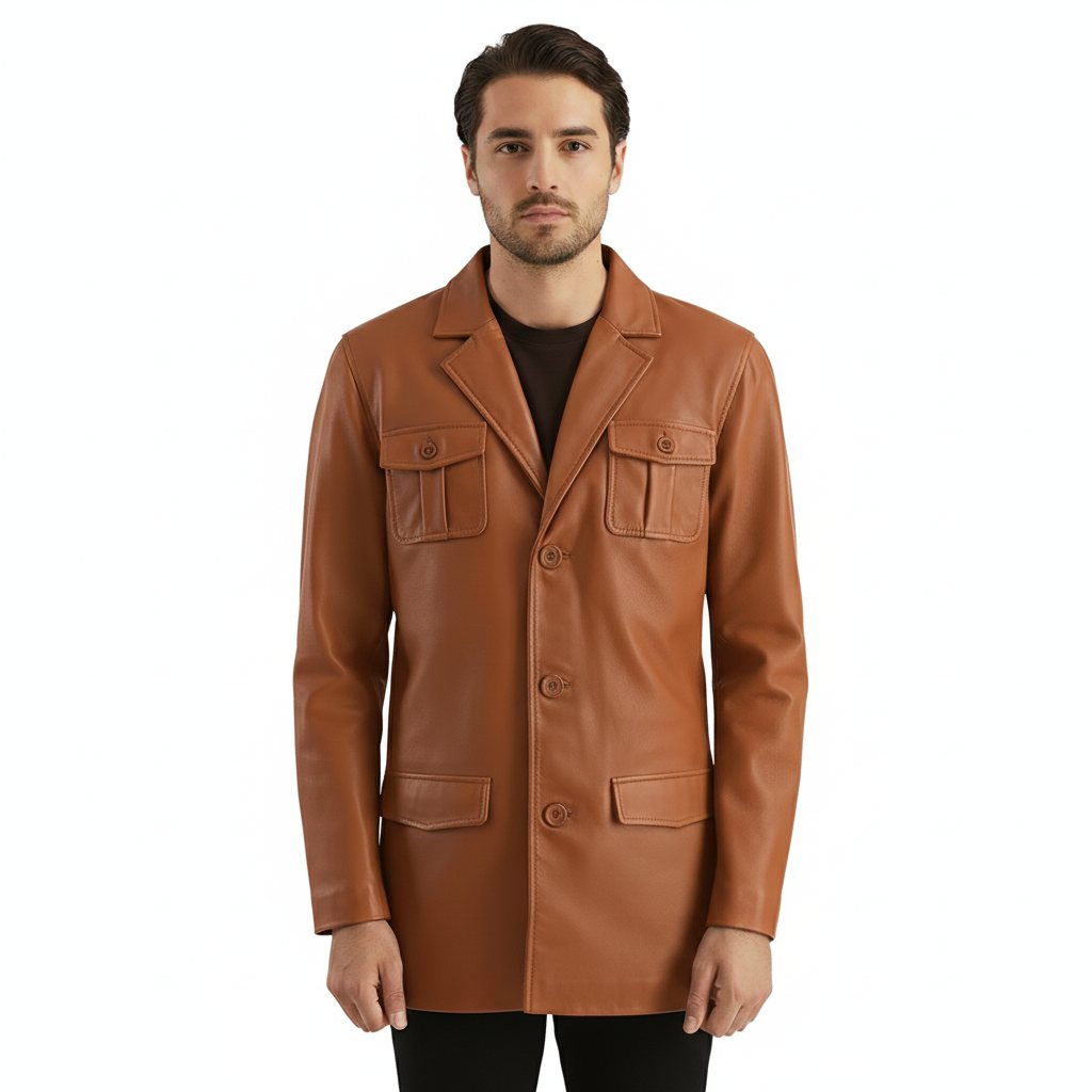 Voxen Leather Blazer