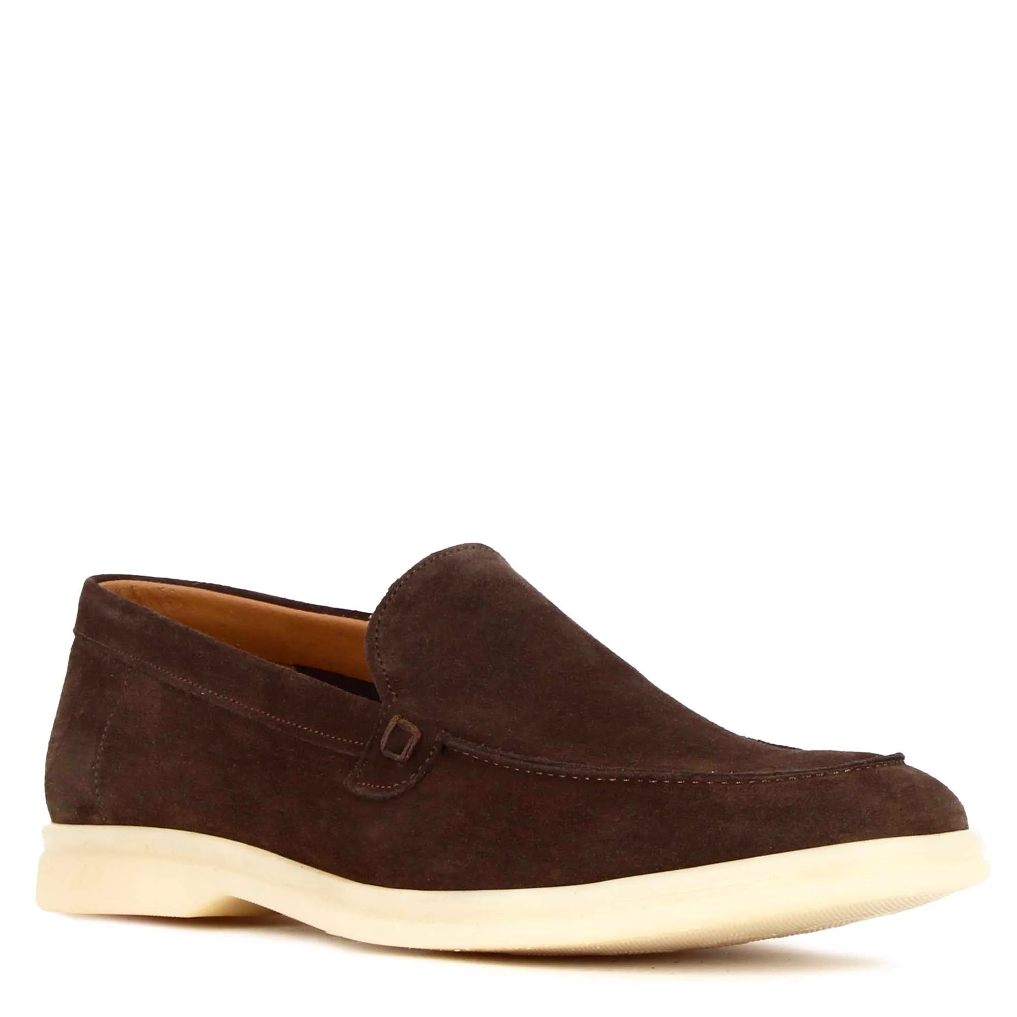 Dark Brown Suede Moccasin