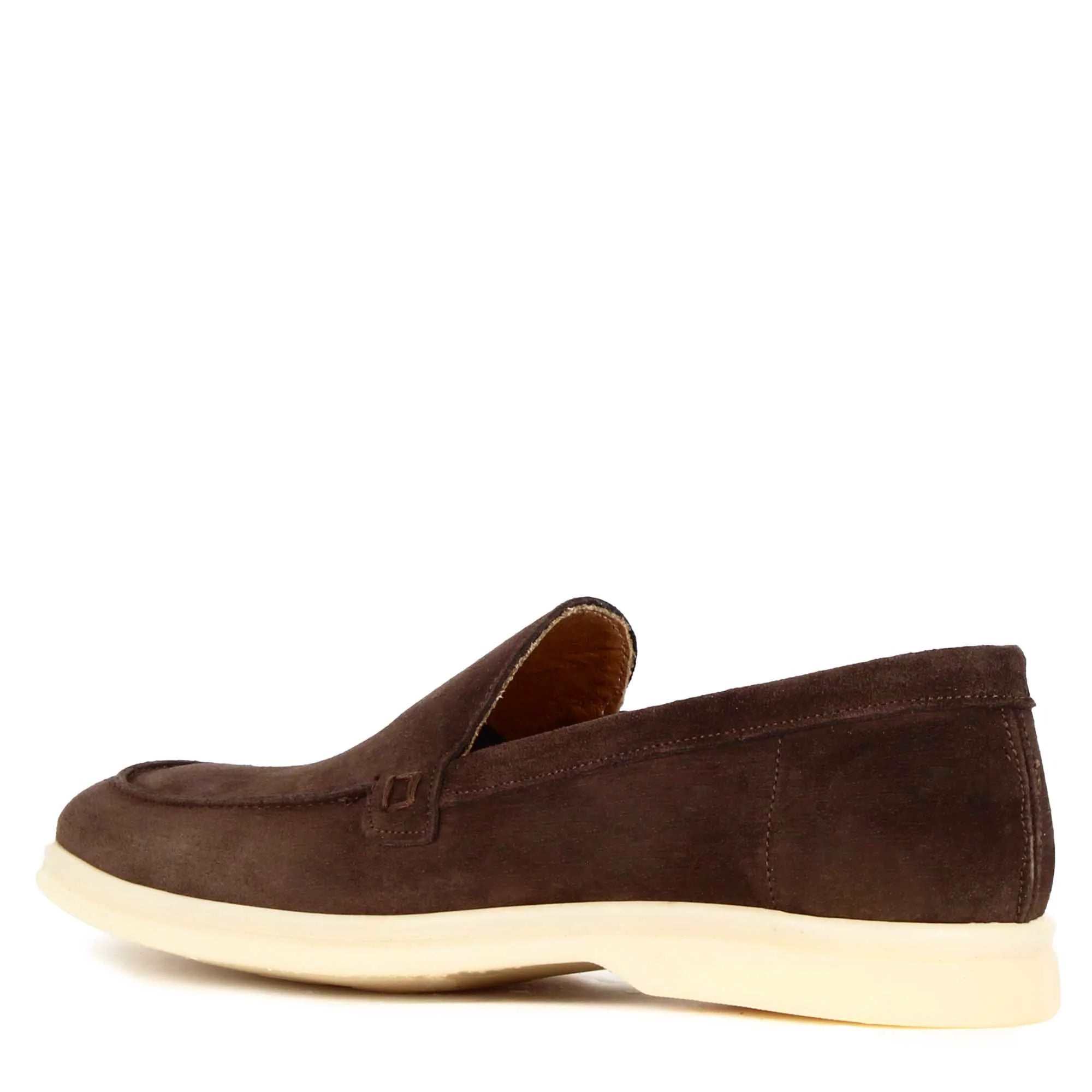Dark Brown Suede Moccasin