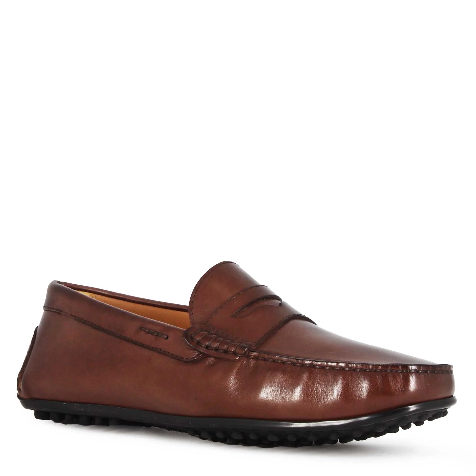 Dark Brown Leather Moccasin