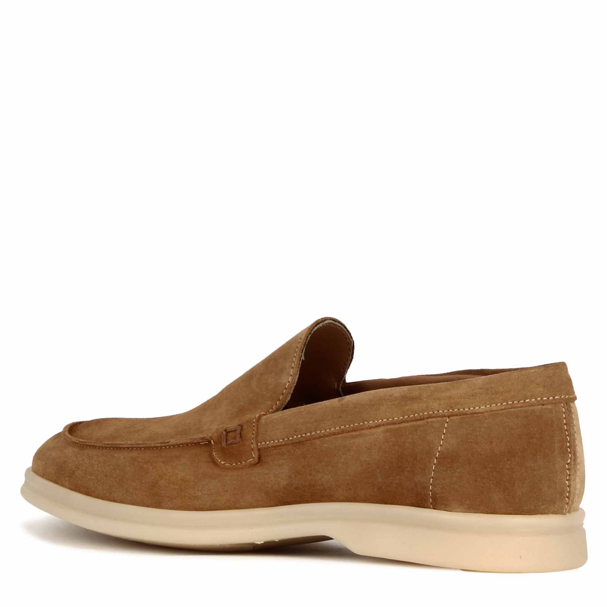 Light Brown Suede Moccasin