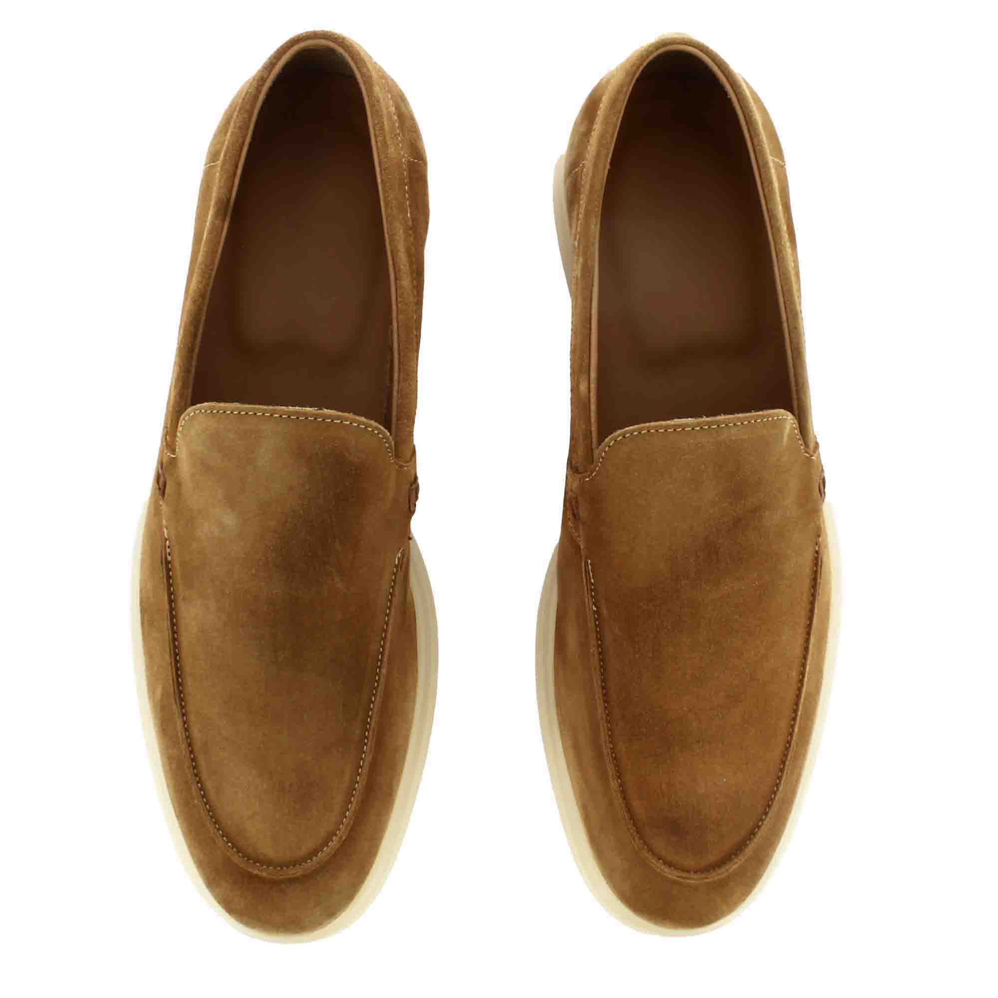 Light Brown Suede Moccasin
