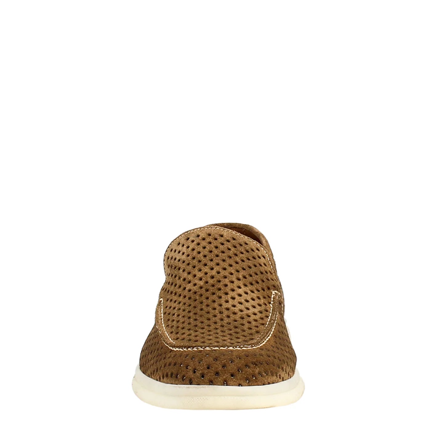 Brown Unlined Loafers in Suede