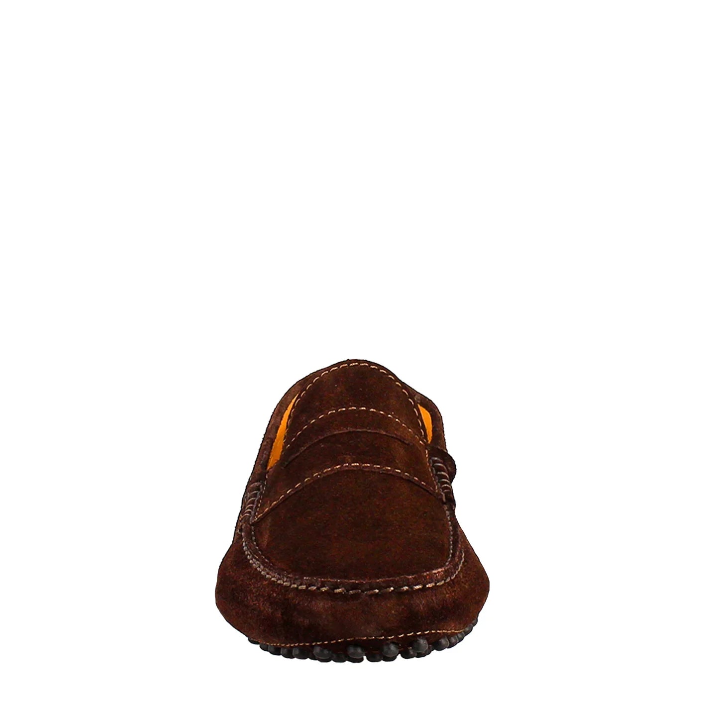 Dark Brown Lined Suede Loafers