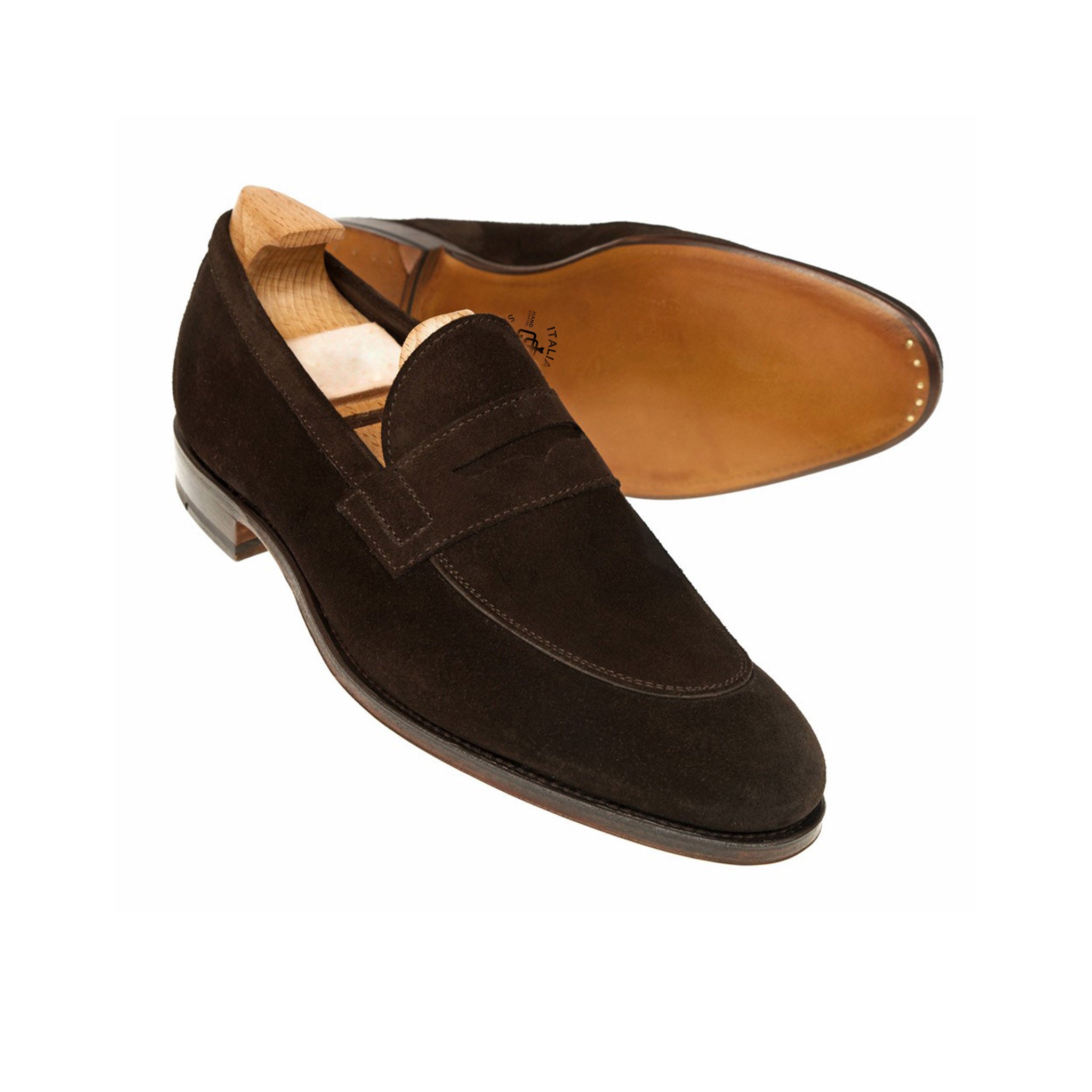 Marco Brown Leather Penny Loafer