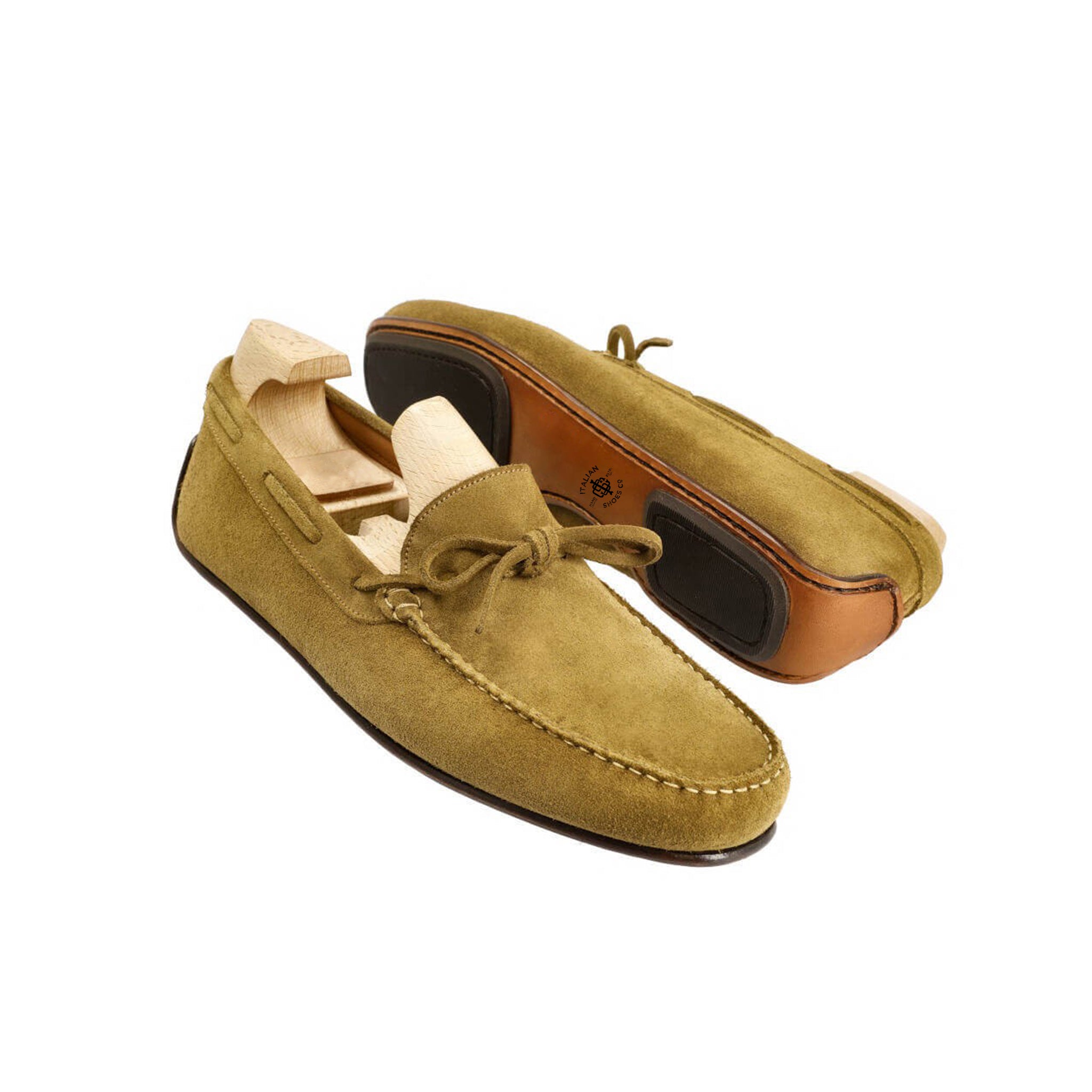 Caper Green Driving Suede