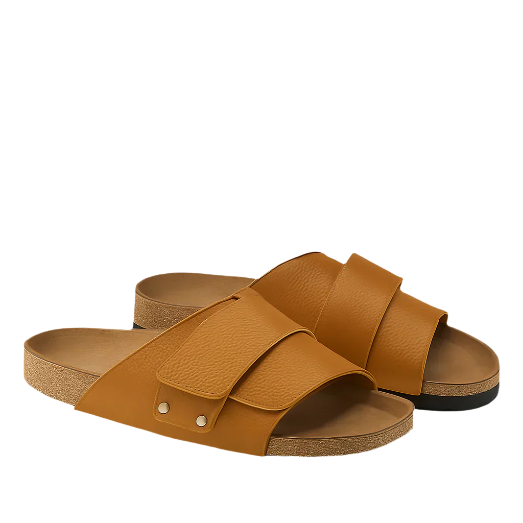 BreezFit Slip-On Regular Tan Sandal