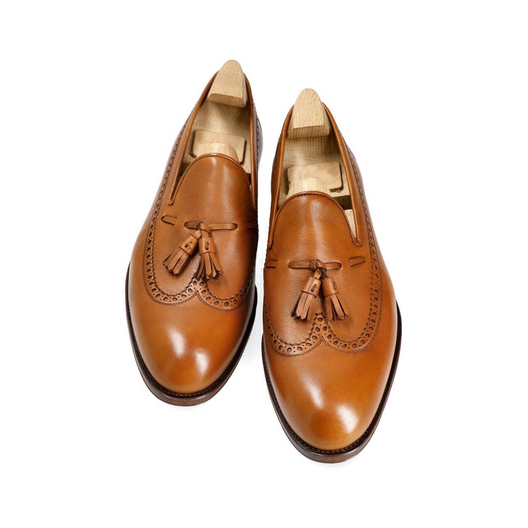 Tan Tassel Loafers