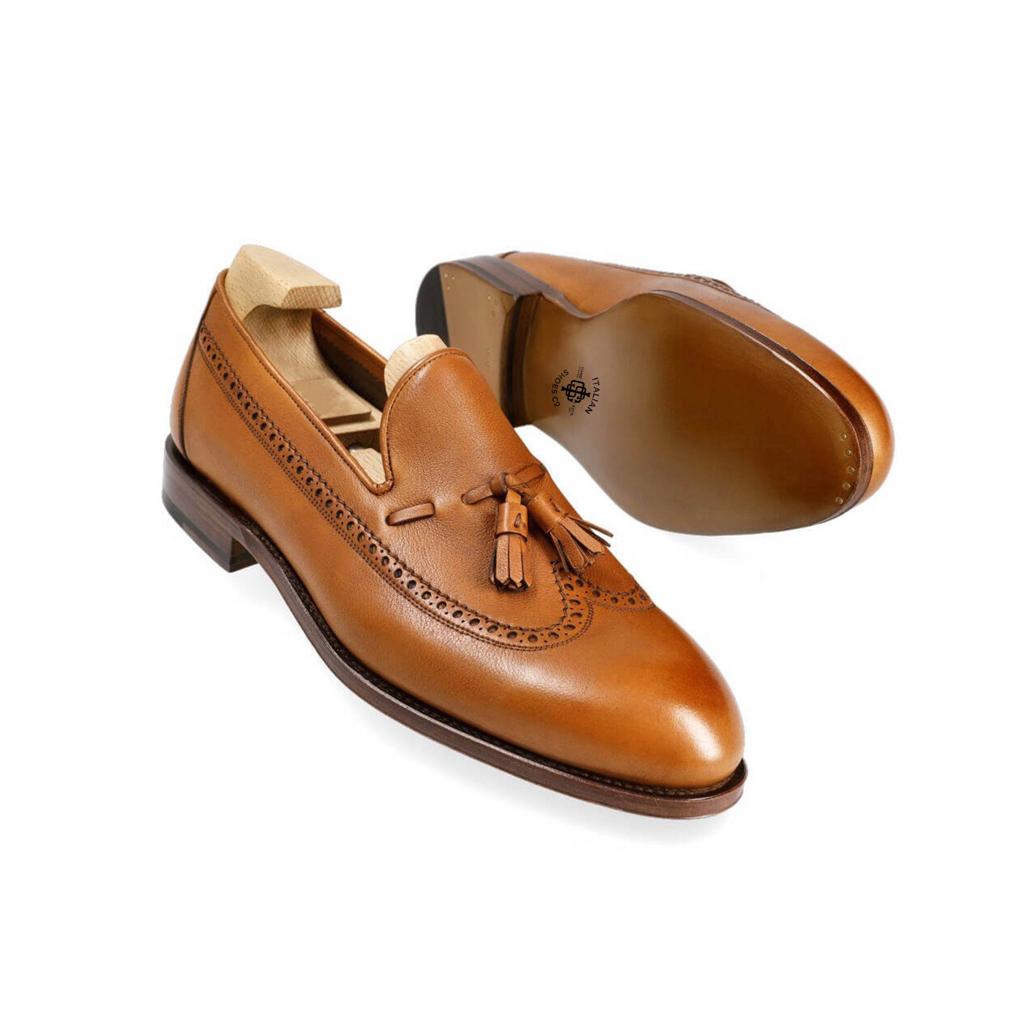 Tan Tassel Loafers