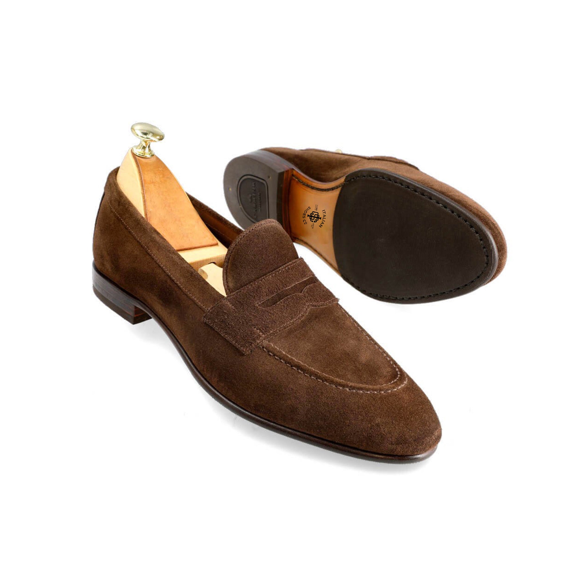 Deep Oak Penny Loafers