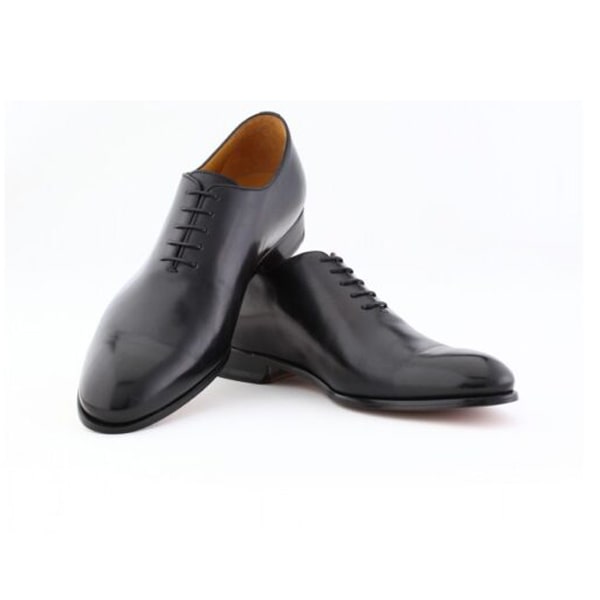 Captoe Diablo Dress up Black Grain Leather Shoes