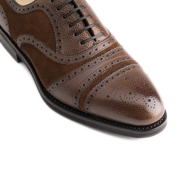 Oxford Brown Suede Leather Shoes