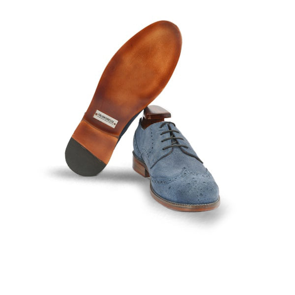 Blue Leather Shoes