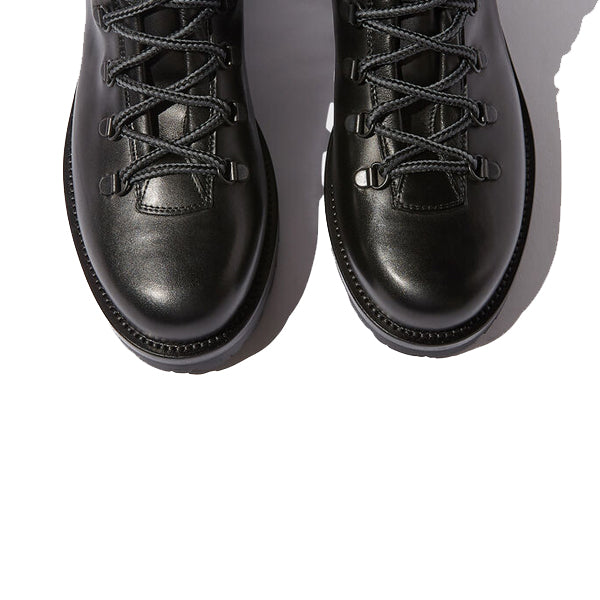 Black Leather Ankle Boots