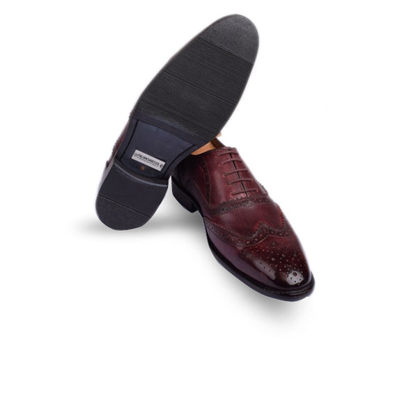 Oxford Brogue Dark Leather Shoes