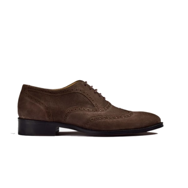 Wingtip Suede Leather Derby Shoe