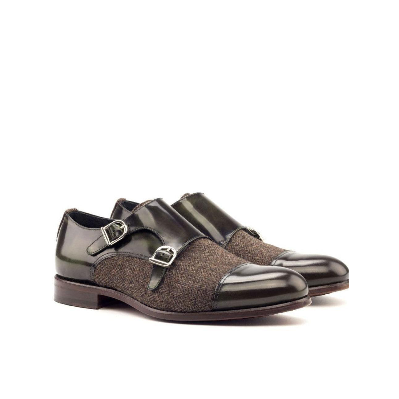 Classic Connect Double Monk Shoe Dark Brown