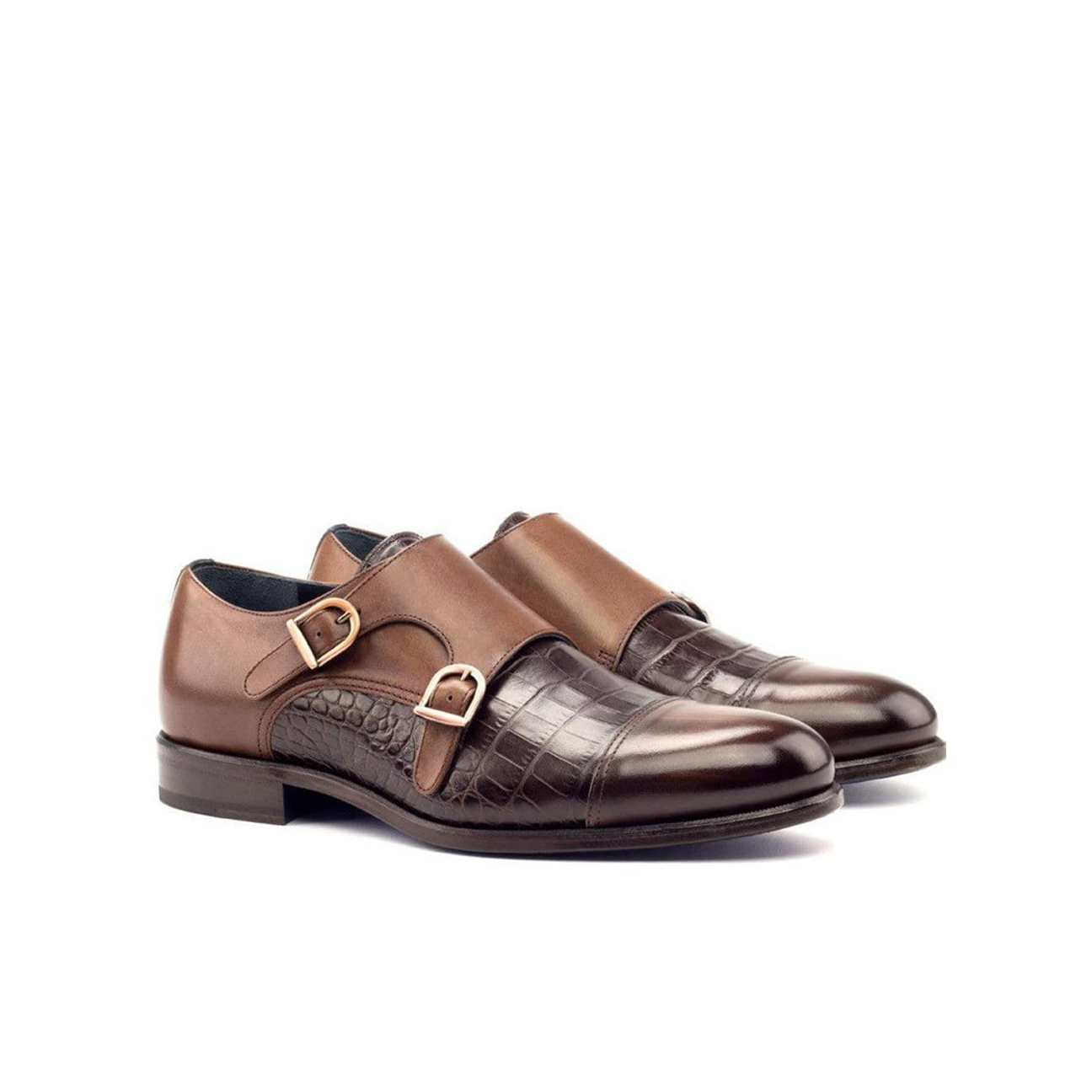 Metropolitan Monarchy Double Monk Shoe Dark Brown