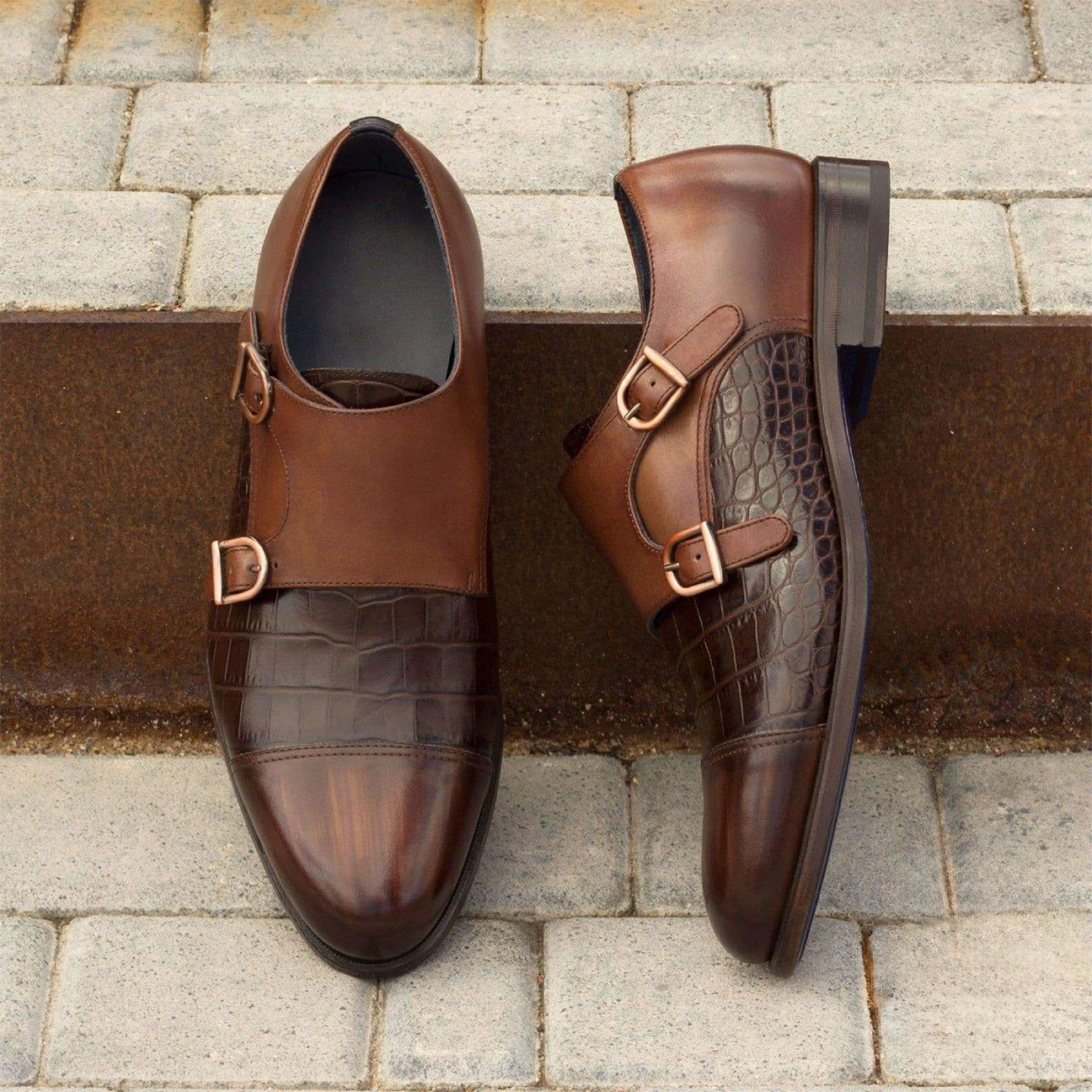 Metropolitan Monarchy Double Monk Shoe Dark Brown