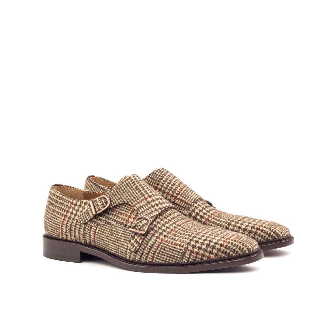 Sole Symphony Double Monk Shoes Brown