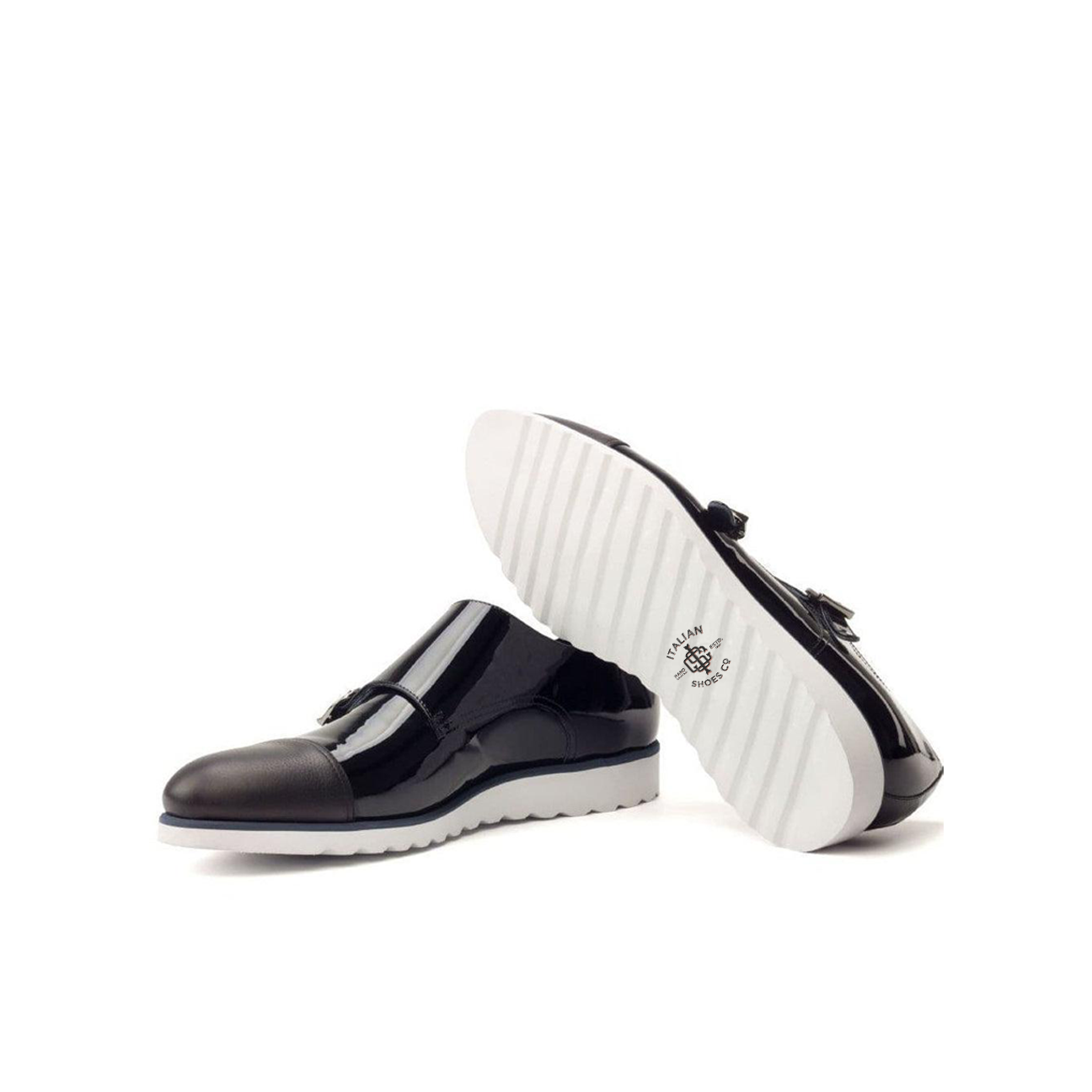 Dapper Deux Double Monk Shoe Black