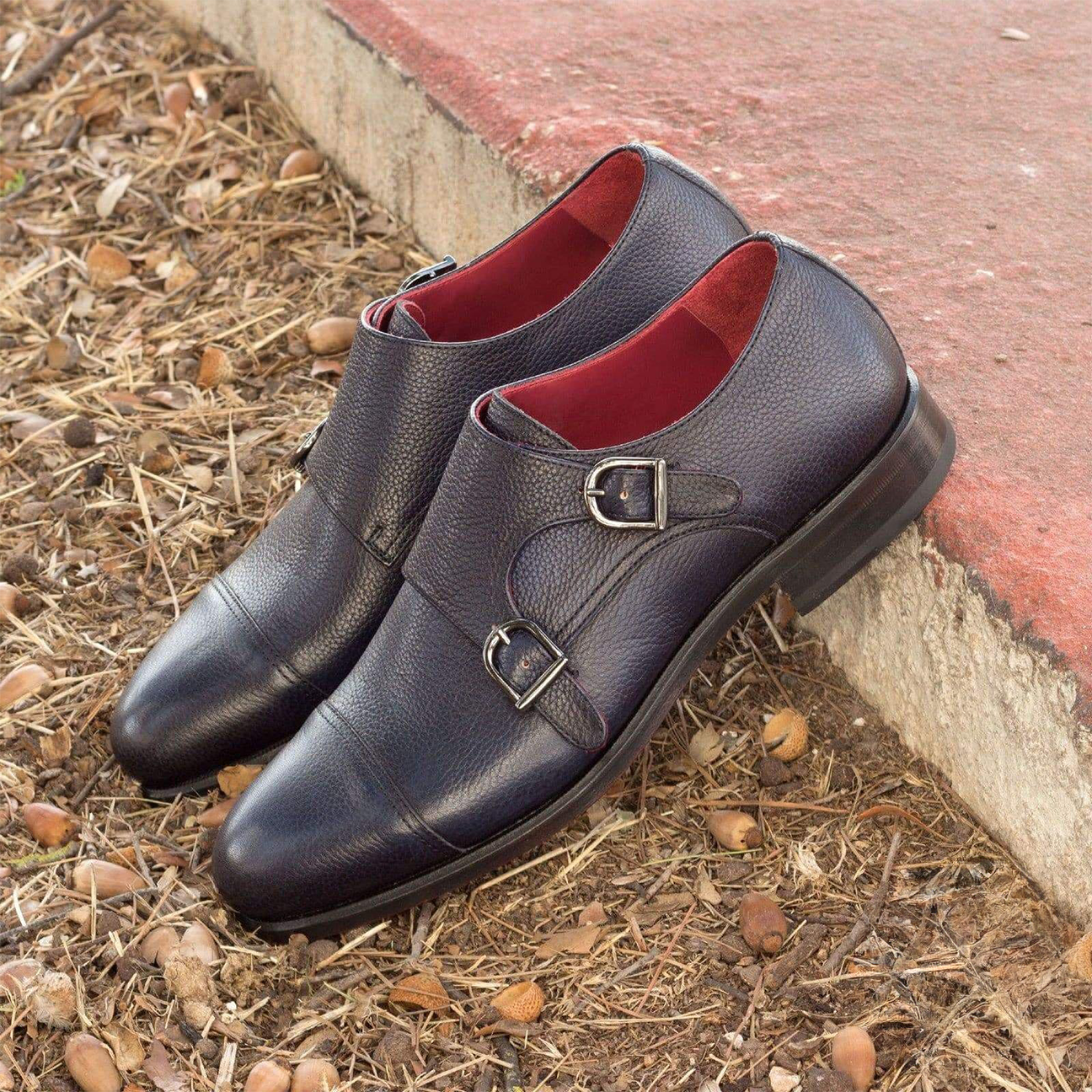 Noble Nexus Double Monk Shoe Navy