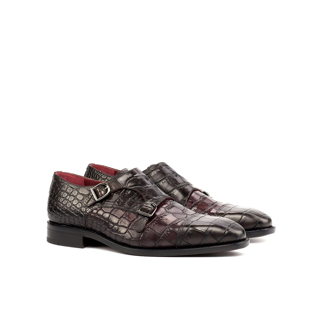 Urban Union Double Monk Shoe Dark Brown