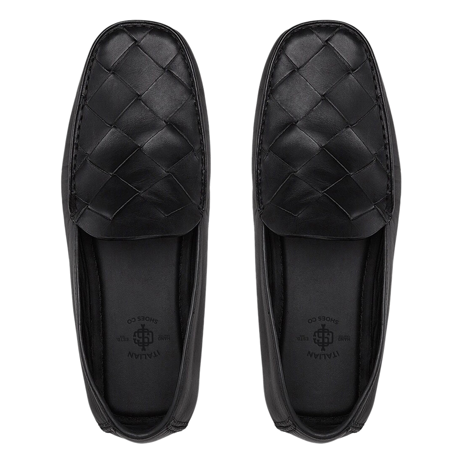 Custom Handmade Woven Leather Loafers