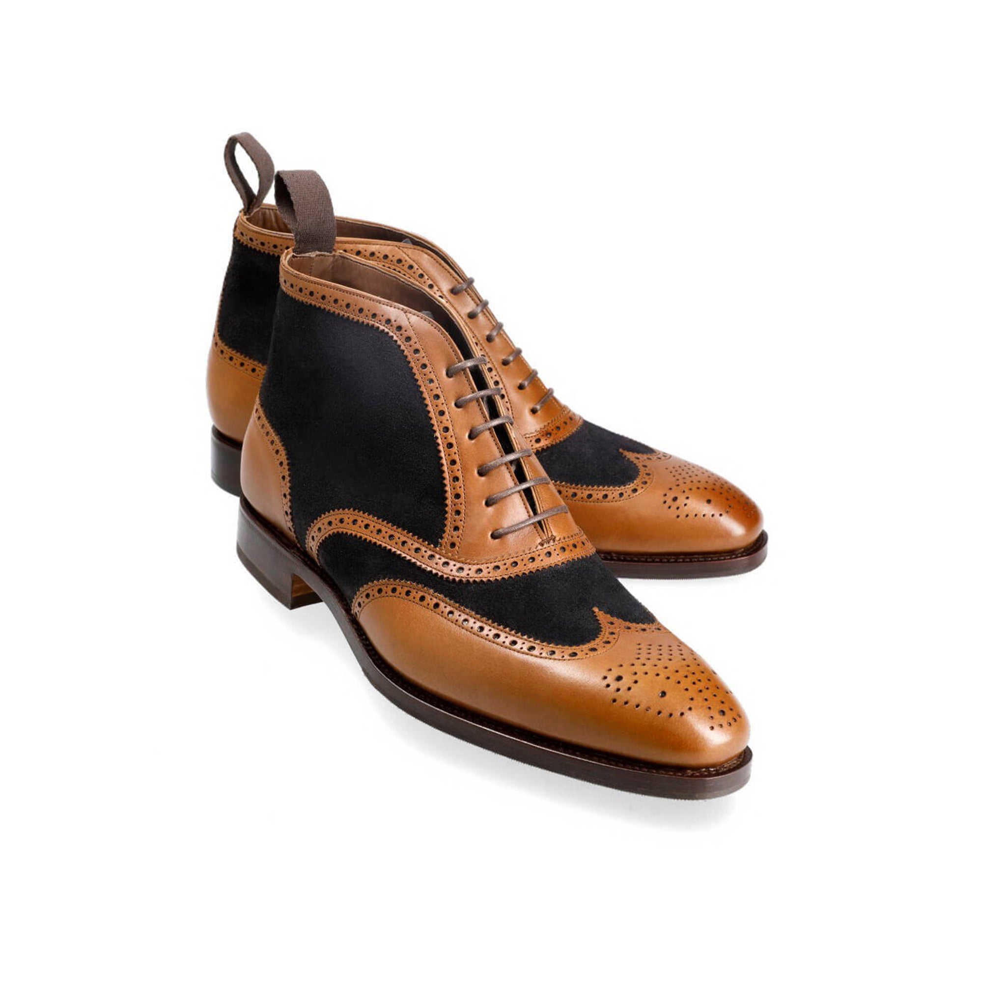 Black Vegano Suede Dress Boots for Men's