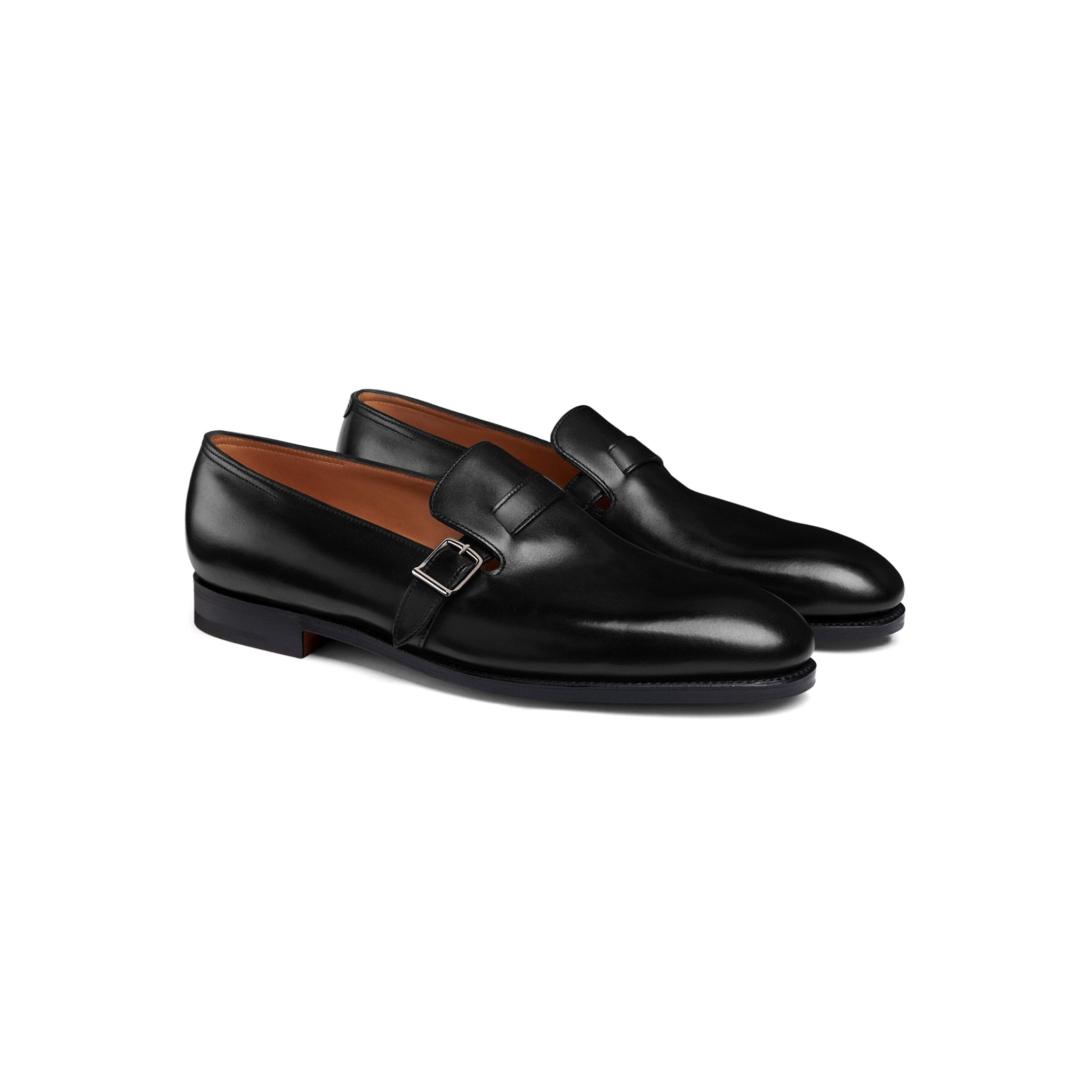 Classic Plain Single Monk Strap Shoes