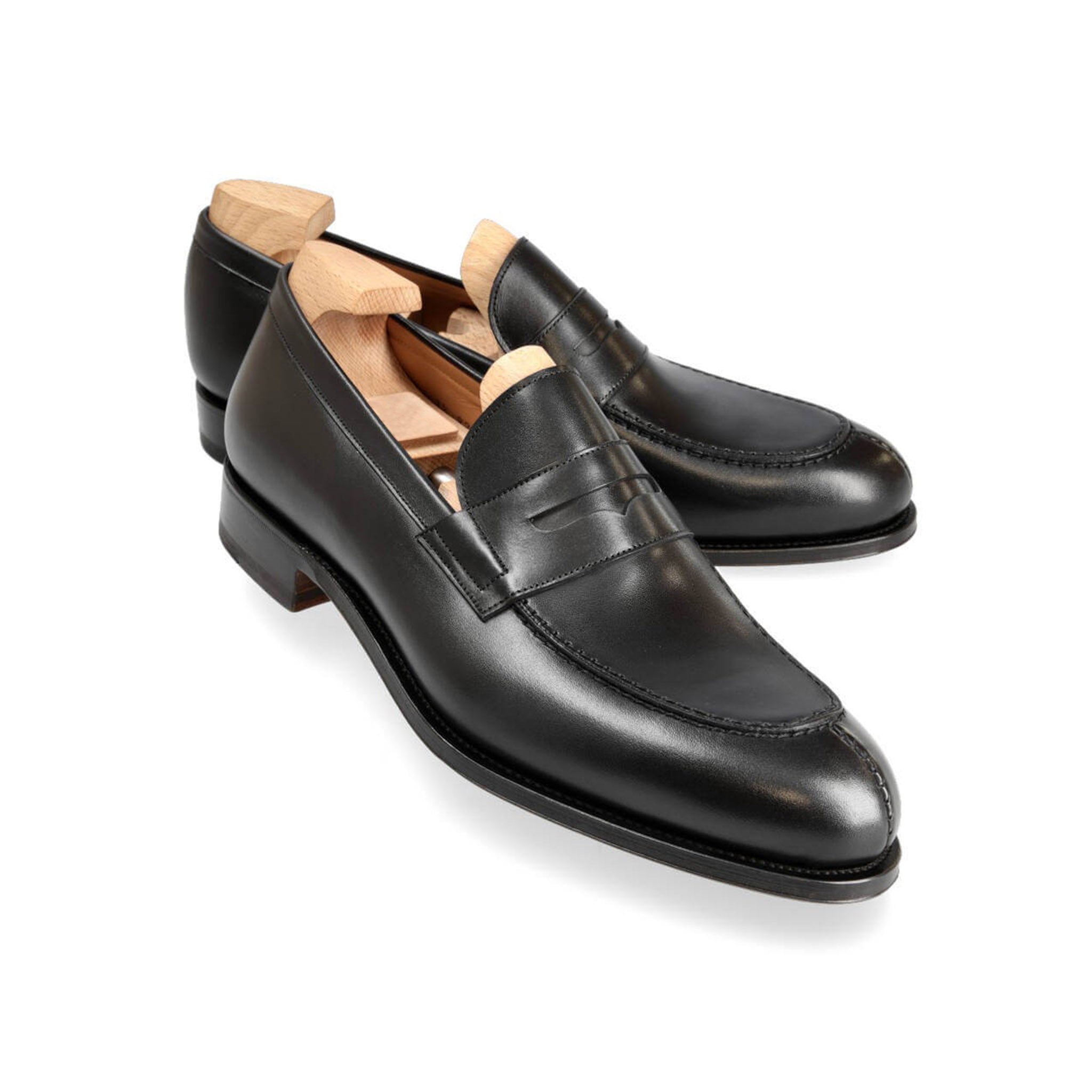 Coal Boxcalf Penny Loafers