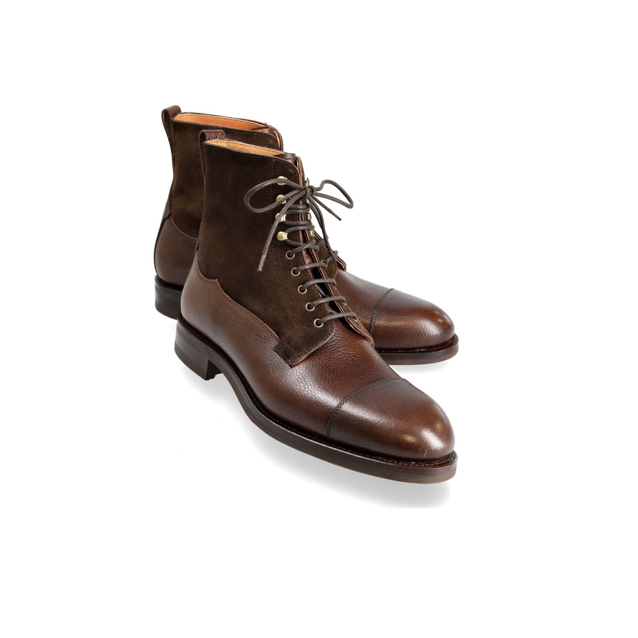 Cocoa Suede Work Boots for Men's