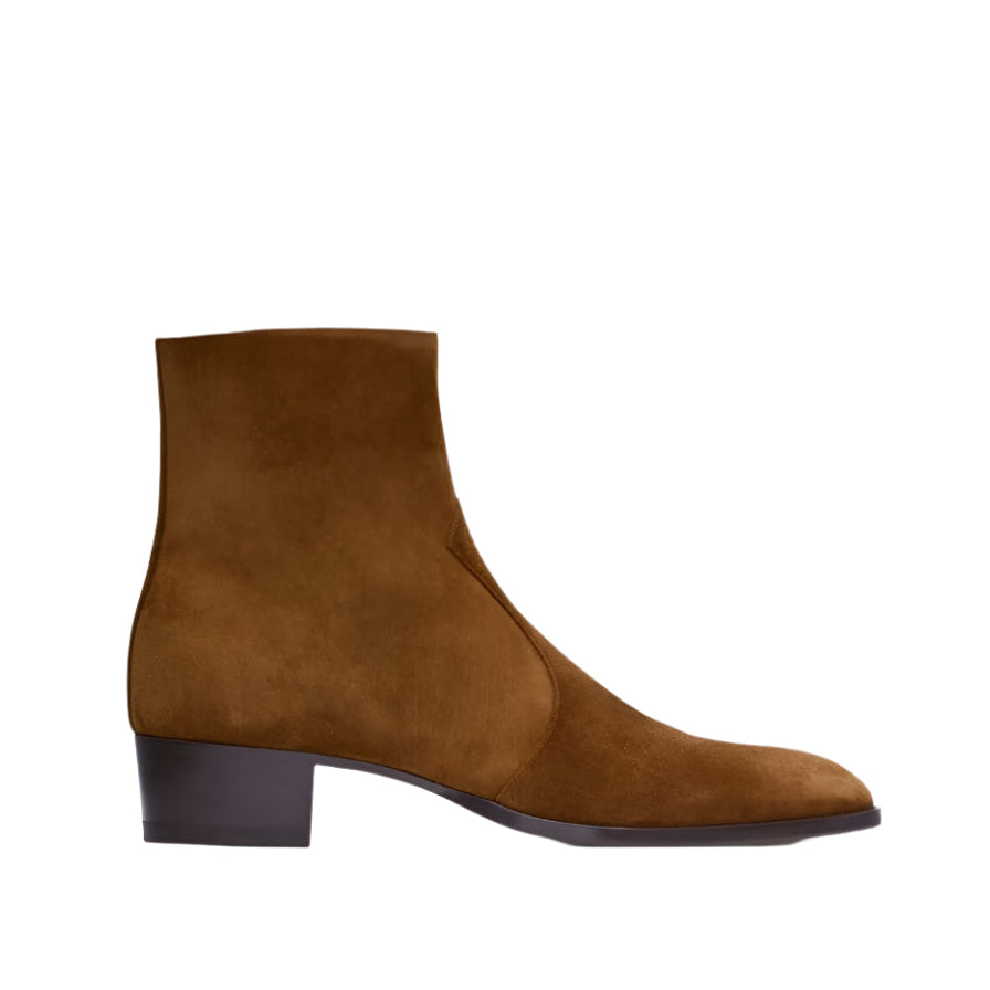 Pure Handmade Leather Cuban Boots for Men's