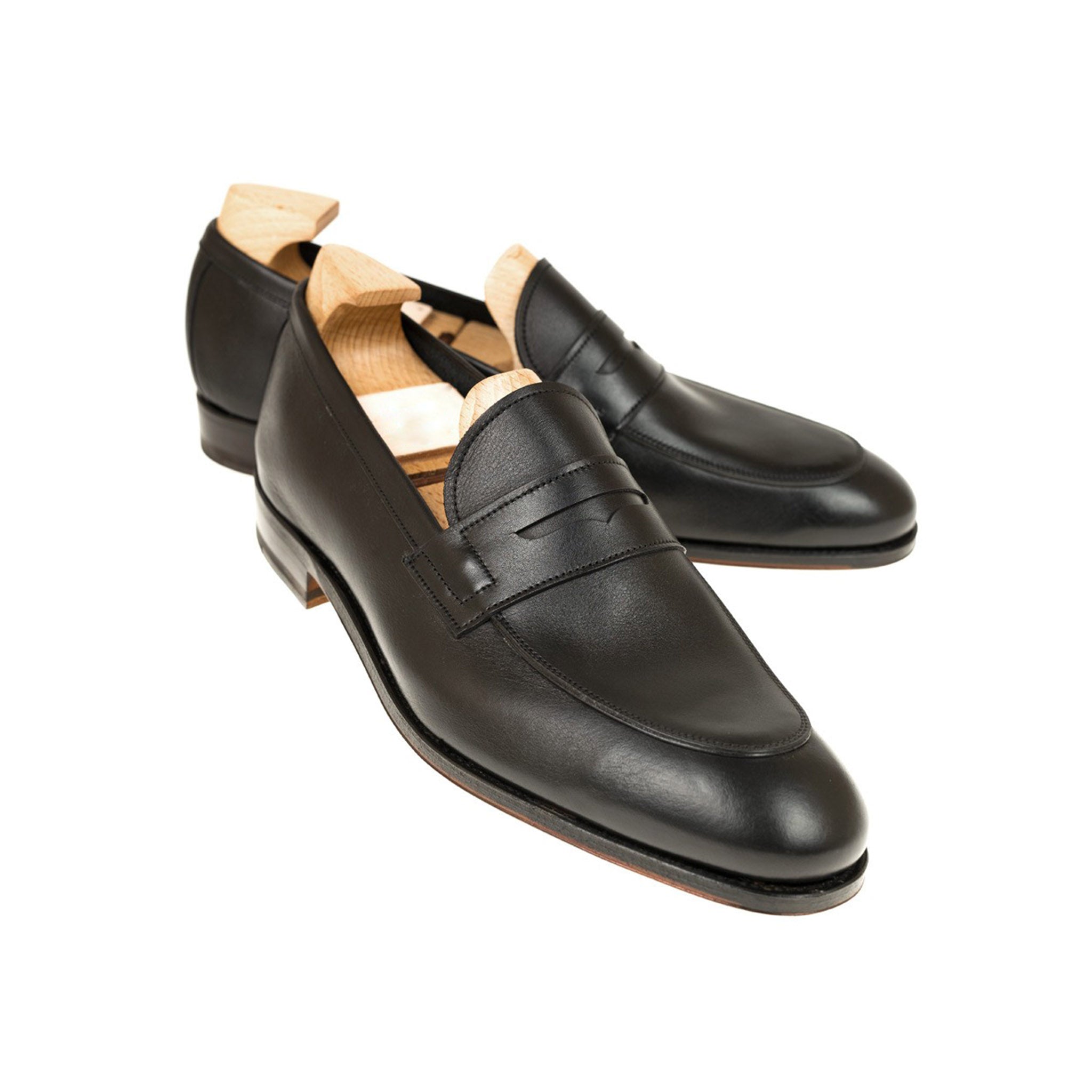 Sparkled Coal Penny Loafers