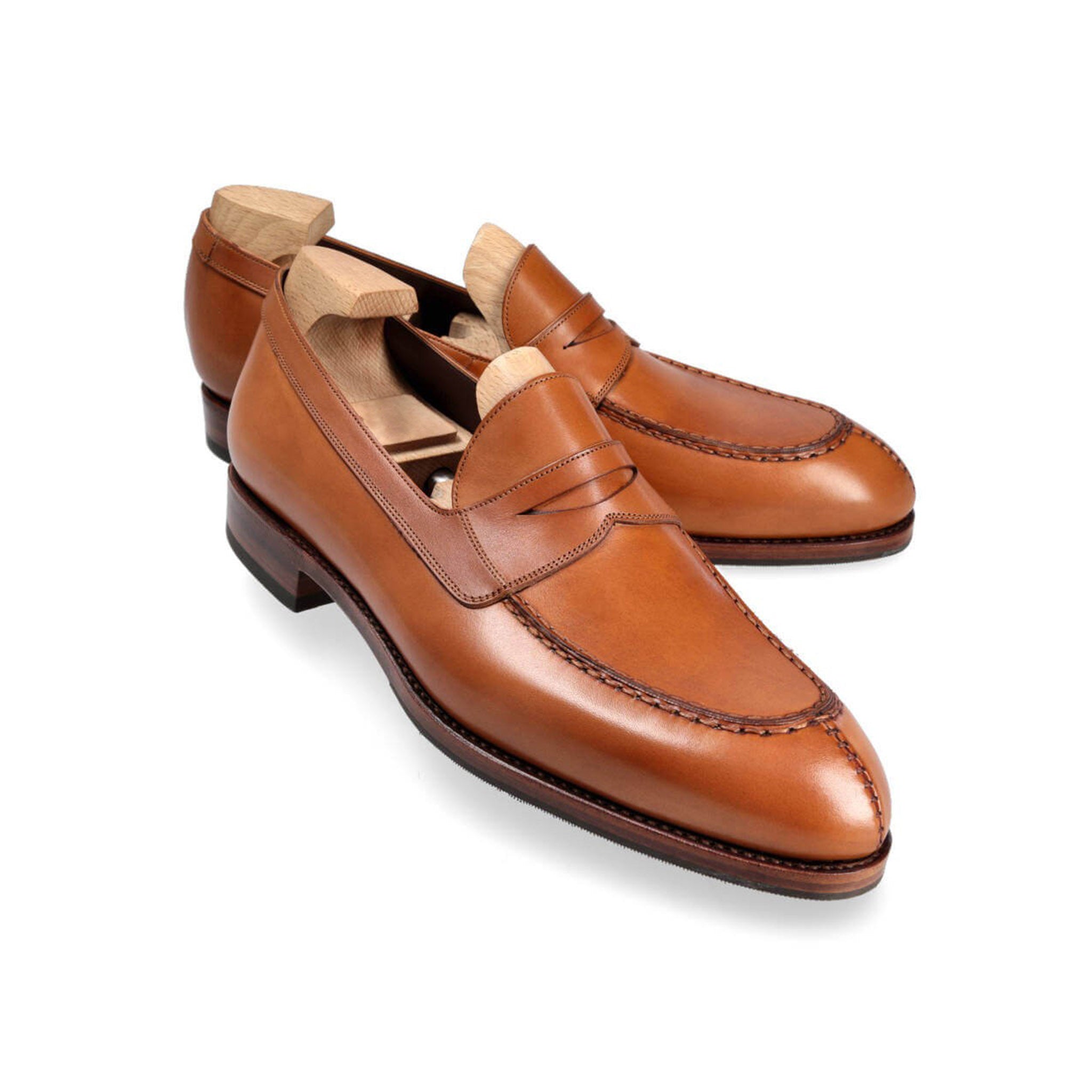 Tan Vegano Penny Loafers
