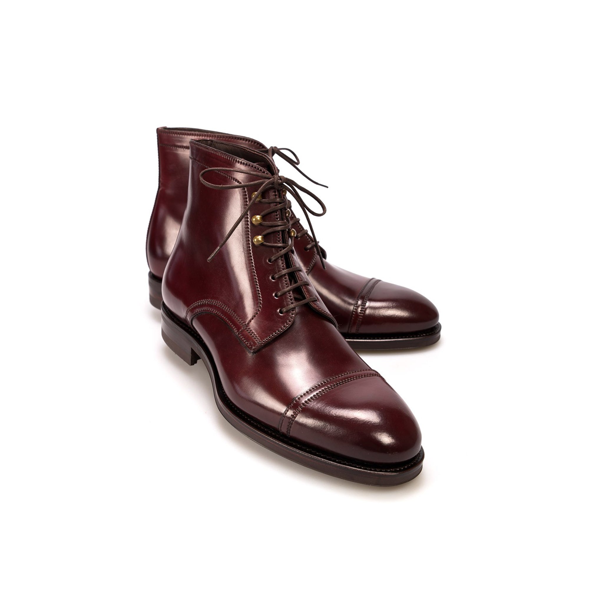 Wine Chelsea Leather Men's Boots